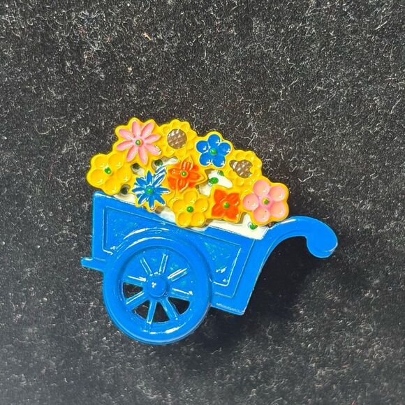 Vintage Floral Brooch Excellent Preloved Condition - Picture 1 of 4